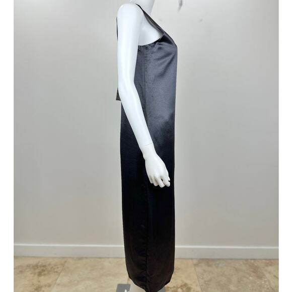 Diane Von Furstenberg Lyla Slip Midi Dress Slit Satin Viscose Minimalist XS NWT - Picture 9 of 15